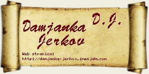 Damjanka Jerkov vizit kartica